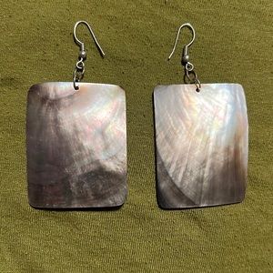 Square Abalone Earrings